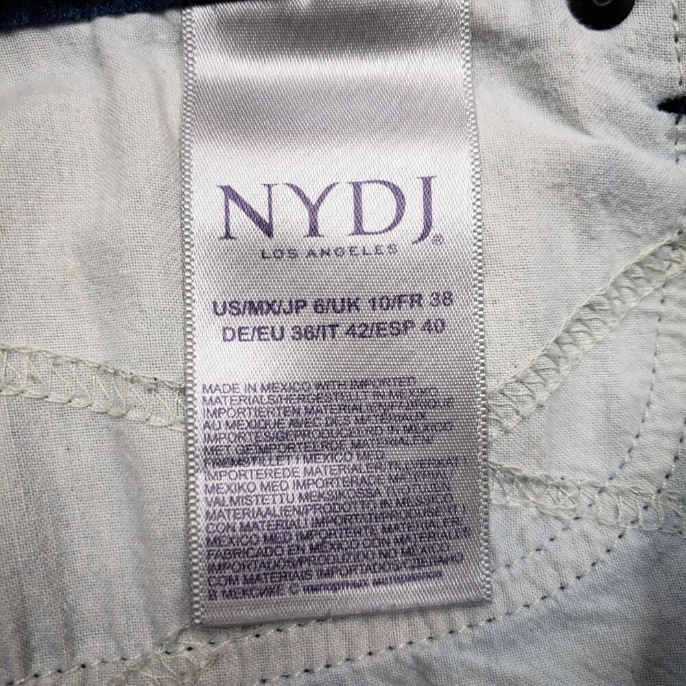 NYDJ‎ Ami Skinny Jeans Womens 6 Mid Rise Lift Tuck Dark Wash - Picture 7 of 7